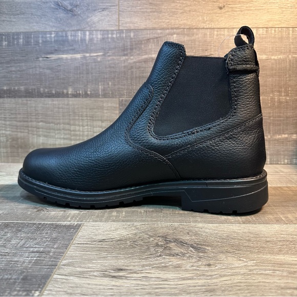 Clarks Morris Up Waterproof Boots ‘Black Tumbled Leather’ - Picture 3 of 7